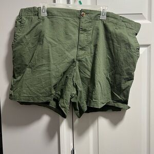 Old Navy Olive Chino Shorts